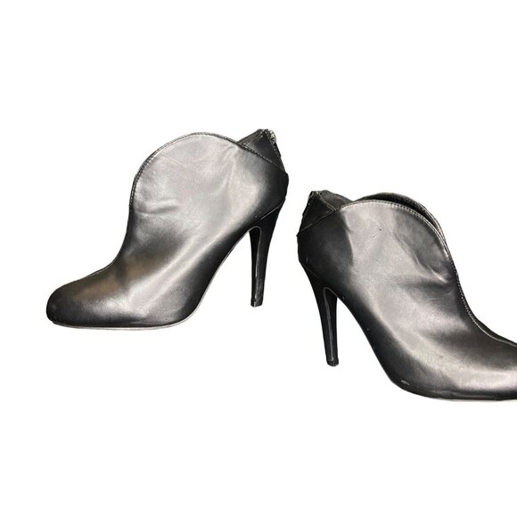 Qupid Shoes - 8 Qupid Black Ankle Boots Stiletto Heel Booties Professional Stylish Casual